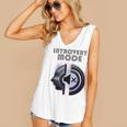 Introvert Mode Finding Inner Peace In Silence Women's V-Neck Tank Top Introvert Mode Finding Inner Peace In Silence Women's V-Neck Tank Top