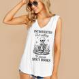 Introvert Read Spicy Books Lover Bookworm Skeleton Reading Women's V-Neck Tank Top Introvert Read Spicy Books Lover Bookworm Skeleton Reading Women's V-Neck Tank Top