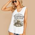 Introverted Book Club Member Anti Social Reader Women's V-Neck Tank Top Introverted Book Club Member Anti Social Reader Women's V-Neck Tank Top