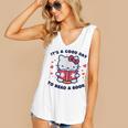 It's a Good Day To Read a Book Cute Cat Book Day Girls Boys Women's V-Neck Tank Top