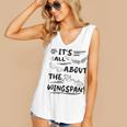 It's All About The Wingspan For Book Lover Women's V-Neck Tank Top