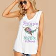 Just a Girl Who Loves Sloths And Books Women's V-Neck Tank Top Just a Girl Who Loves Sloths And Books Women's V-Neck Tank Top