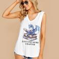 Just One More Chapter Book Dragon Reading Book Lover Bookish Women's V-Neck Tank Top