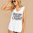 Just One More Chapter Book Lover Quote Reading Women's V-Neck Tank Top Just One More Chapter Book Lover Quote Reading Women's V-Neck Tank Top
