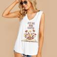 Just One More Chapter Book Lovers Floral Women's V-Neck Tank Top Just One More Chapter Book Lovers Floral Women's V-Neck Tank Top