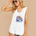 Just One More Chapter Bookish Book Unicorn Reading Book Women's V-Neck Tank Top