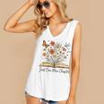Just One More Chapter Open Book Flowers Women's V-Neck Tank Top Just One More Chapter Open Book Flowers Women's V-Neck Tank Top