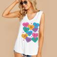 Librarian Shirt Valentines Book Worm Reading Tshirt Premium Tri-Blend Women's V-Neck Tank Top