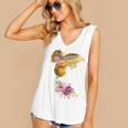 And Into The Library She Goes Book Lover Reading Bookworm Women's V-Neck Tank Top
