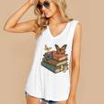 Life Is Better With Butterflies And Books Cute Butterfly Women's V-Neck Tank Top