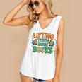 Lifting To Hold More Books Weightlifting Workout Gym Lover Women's V-Neck Tank Top Lifting To Hold More Books Weightlifting Workout Gym Lover Women's V-Neck Tank Top
