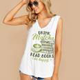 Matcha Green Tea Latte Drink Matcha Read Books Be Happy Women's V-Neck Tank Top