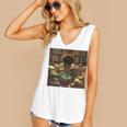 Melanin Afro Women Educated Reading Book History Girls Women's V-Neck Tank Top