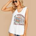My Weekends Are Fully Booked Reading Book Lover Women's V-Neck Tank Top