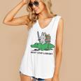 Next Stop Library Reading Book Women's V-Neck Tank Top