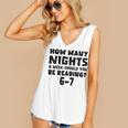 How Many Nights A Week Should You Be Reading 6-7 Book Lover Women's V-Neck Tank Top