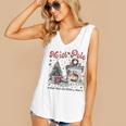 North Pole Book Club Book Lover Bookish Bookworm Christmas Women's V-Neck Tank Top