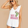 Not a Hugger Sarcastic Introvert Cactus Theme Women Women's V-Neck Tank Top Not a Hugger Sarcastic Introvert Cactus Theme Women Women's V-Neck Tank Top