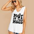 Not In The Mood Anti Social Introvert Sarcastic Retro Women's V-Neck Tank Top Not In The Mood Anti Social Introvert Sarcastic Retro Women's V-Neck Tank Top