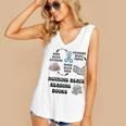 Nothing Beats Reading Rock Paper Scissors Reader Book Lover Women's V-Neck Tank Top