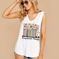 Occupational Therapy Wildflower Book OT Therapist Assistant Women's V-Neck Tank Top