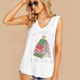 Oh What Fun It Is To Read Book Christmas Tree Premium Tri-Blend Women's V-Neck Tank Top