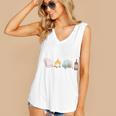 The Perfect Weekend Camping Essentials Wine Books Campfire Women's V-Neck Tank Top
