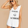 Please Wait I'm Thinking Introvert Women's V-Neck Tank Top Please Wait I'm Thinking Introvert Women's V-Neck Tank Top