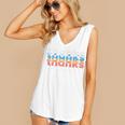Polite Introvert Thanks But No Thanks Retro Graphic Women's V-Neck Tank Top Polite Introvert Thanks But No Thanks Retro Graphic Women's V-Neck Tank Top