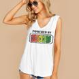 Powered By Books Bookworm Librarian Reading Women's V-Neck Tank Top