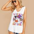 Read More Books Ghost Reading Book Teacher Halloween Women's V-Neck Tank Top