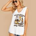 Read Books Be Kind Stay Weird Bookish Silly Goose Reading Women's V-Neck Tank Top