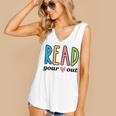 Read Your Heart Read Reading Librarian Book Across America Women's V-Neck Tank Top