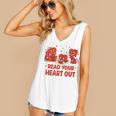 Read Your Heart Out Valentine Teacher Bookworm Lover Women's V-Neck Tank Top Read Your Heart Out Valentine Teacher Bookworm Lover Women's V-Neck Tank Top