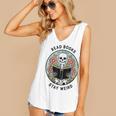 Reader Skeleton Read Books Be Kind Stay Weird Women's V-Neck Tank Top Reader Skeleton Read Books Be Kind Stay Weird Women's V-Neck Tank Top
