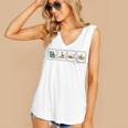 Reading Silly Goose Teacher Bookish Librarian Book Lover Women's V-Neck Tank Top