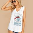 Reading Is Snow Much Fun Book Lover Winter Snowman Humor Women's V-Neck Tank Top Reading Is Snow Much Fun Book Lover Winter Snowman Humor Women's V-Neck Tank Top