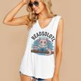 Readsolotl Book Lover Reading Axolotl Kids Reader Women's V-Neck Tank Top Readsolotl Book Lover Reading Axolotl Kids Reader Women's V-Neck Tank Top