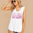 Ride Horses Read Books Be Happy Groovy Book Horse Premium Women's V-Neck Tank Top Ride Horses Read Books Be Happy Groovy Book Horse Premium Women's V-Neck Tank Top