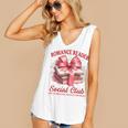 Romance Book Reading Bookish Romance Reader Social Club Women's V-Neck Tank Top Romance Book Reading Bookish Romance Reader Social Club Women's V-Neck Tank Top