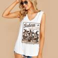 Salem Book Club Bookish Halloween Retro Salem Witch Book Women's V-Neck Tank Top Salem Book Club Bookish Halloween Retro Salem Witch Book Women's V-Neck Tank Top