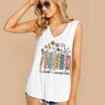 School Counselor Wildflower Book School Counseling Life Women's V-Neck Tank Top