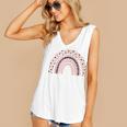 School Librarian For Women Cute Bookworm Book School Library Women's V-Neck Tank Top