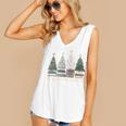 Seasons Readings Christmas Tree Book Lover Women's V-Neck Tank Top