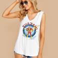 Shazam Comic Book Art Heroic Portrait Vintage Women's V-Neck Tank Top