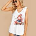 Snowman Reading Books Lovers Christmas Librarian Bookworm Women's V-Neck Tank Top Snowman Reading Books Lovers Christmas Librarian Bookworm Women's V-Neck Tank Top