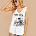 Somebody's Smut Reading Wife Smutty Book Lovers Women's V-Neck Tank Top