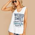 Spicy Romance Book Reader Fan Weird Smut Social Club Women's V-Neck Tank Top Spicy Romance Book Reader Fan Weird Smut Social Club Women's V-Neck Tank Top