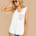 Stay Home Read Books Love Dogs Women's V-Neck Tank Top