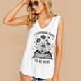 I Stopped Reading To Be Here Introvert Book Lover Bookworm Women's V-Neck Tank Top